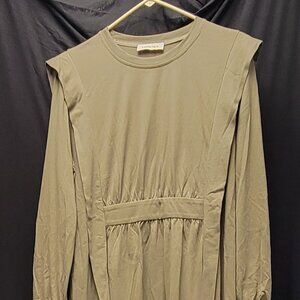 Olive Shirt dress Gentle Herd